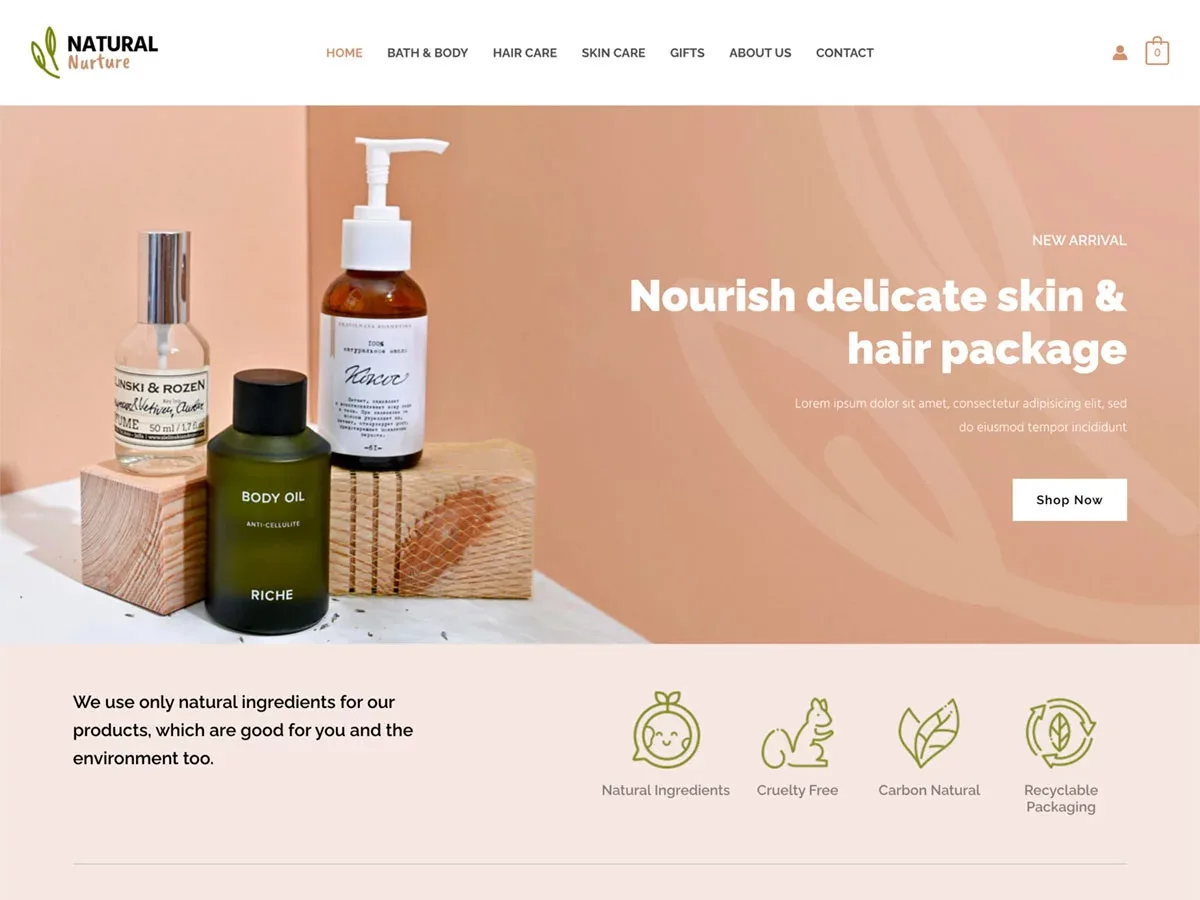 Vista previa del diseño Beauty Products Store