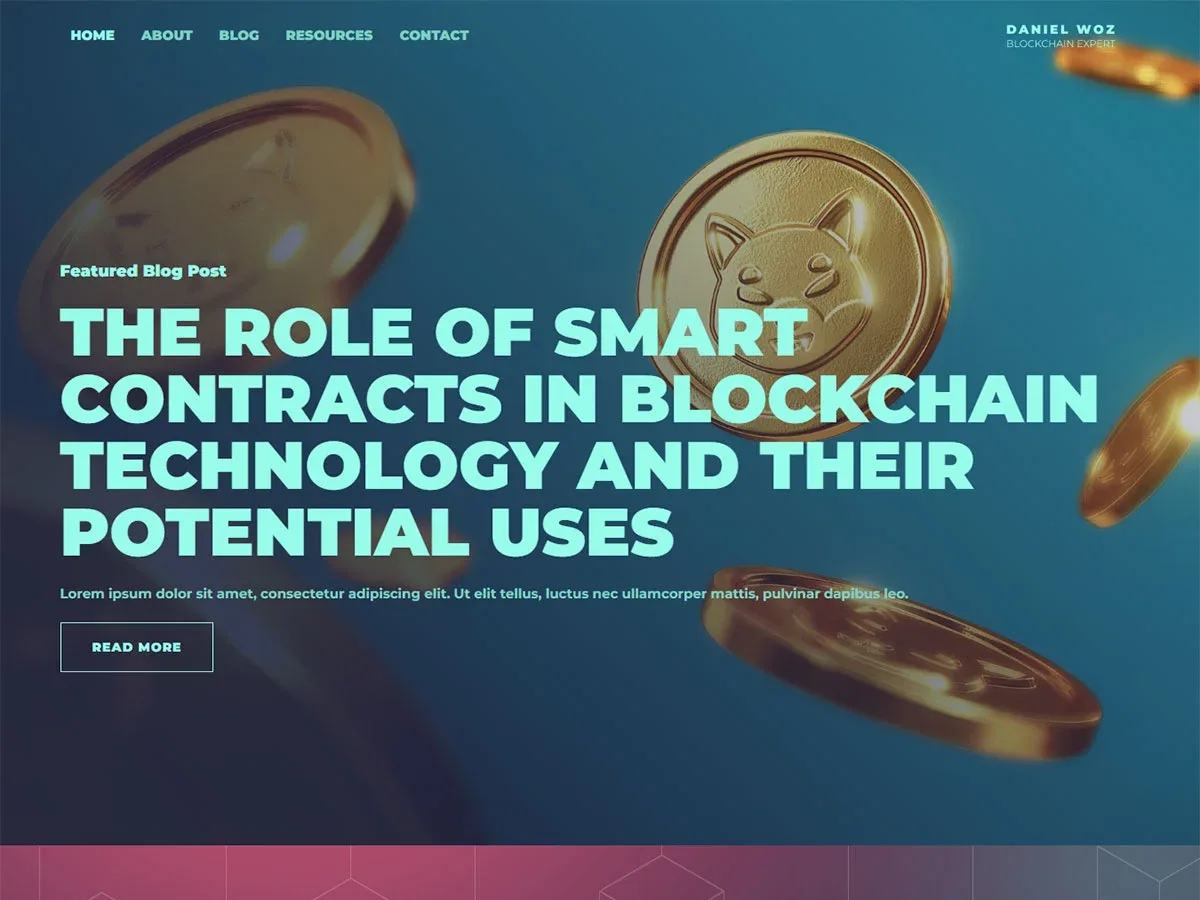 Vista previa del diseño Blockchain Technology