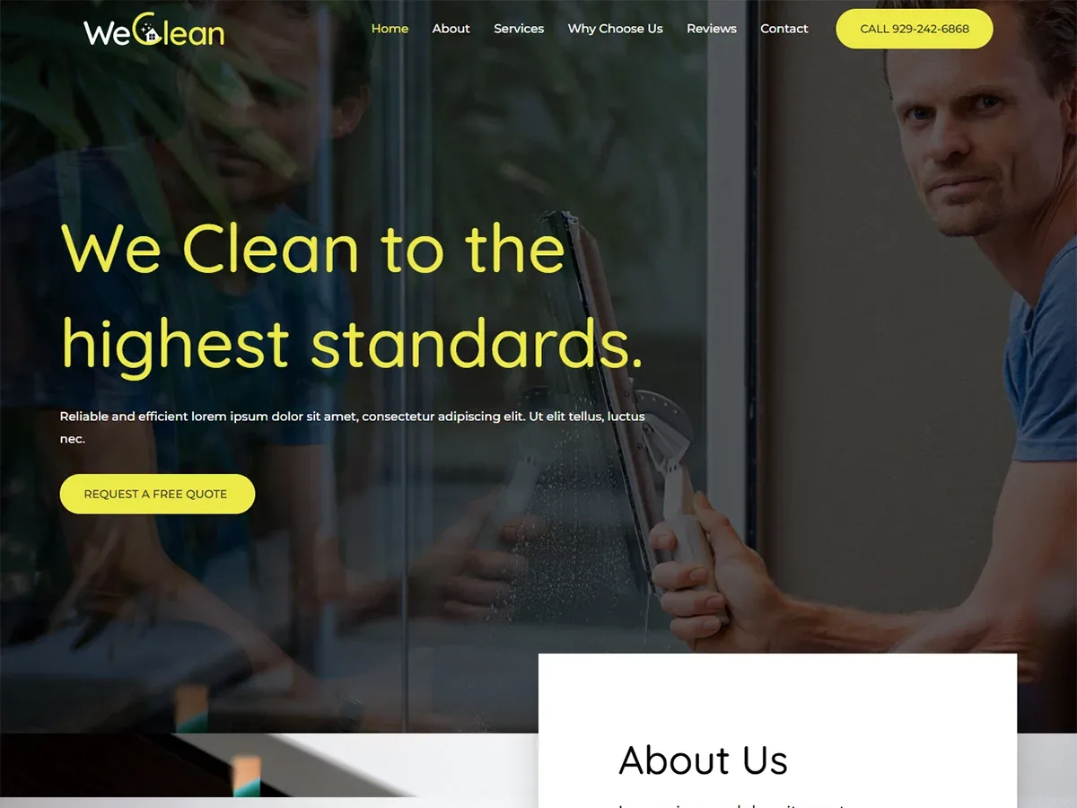 Vista previa del diseño Cleaning Agency