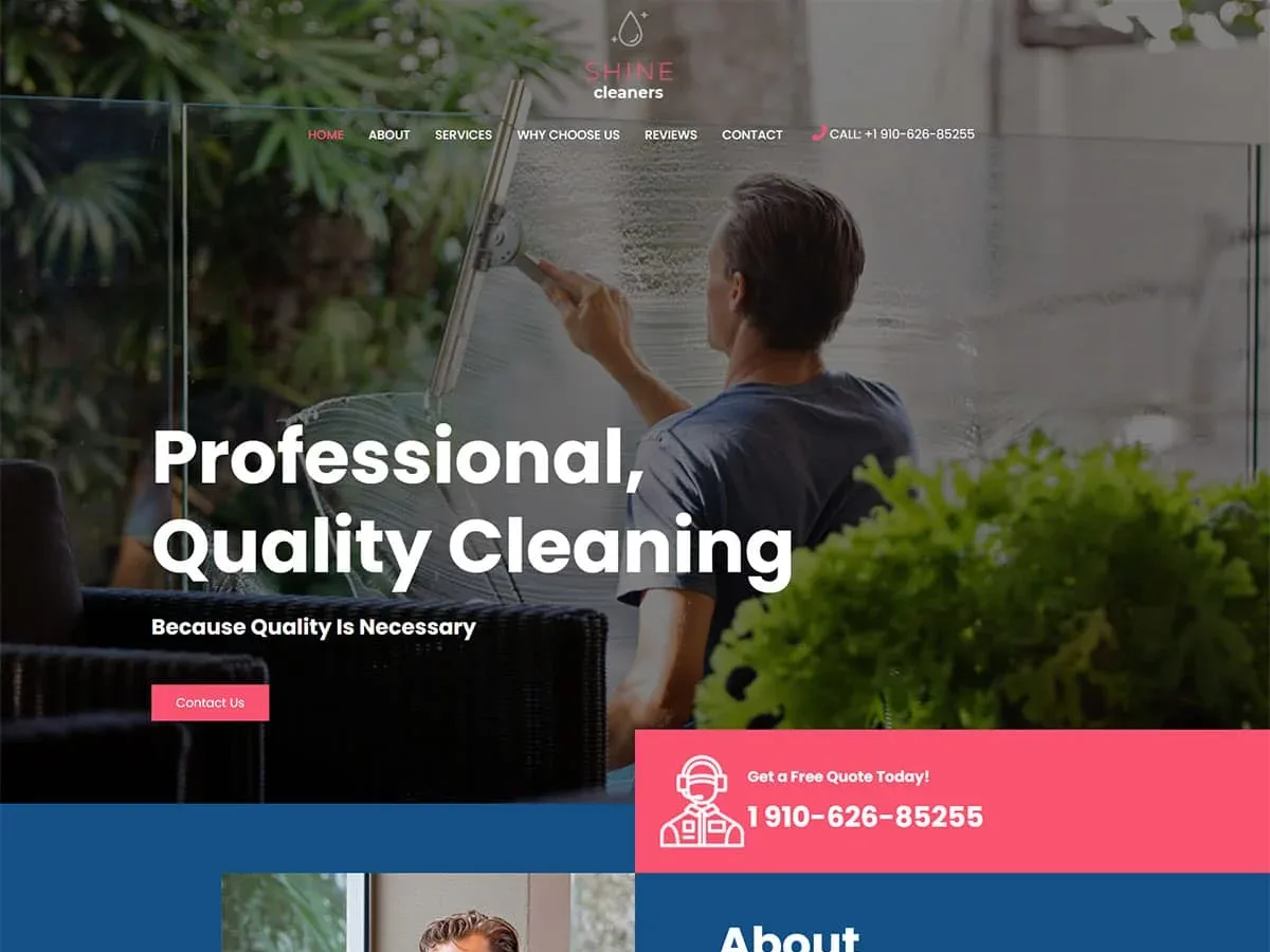 Vista previa del diseño Cleaning Services