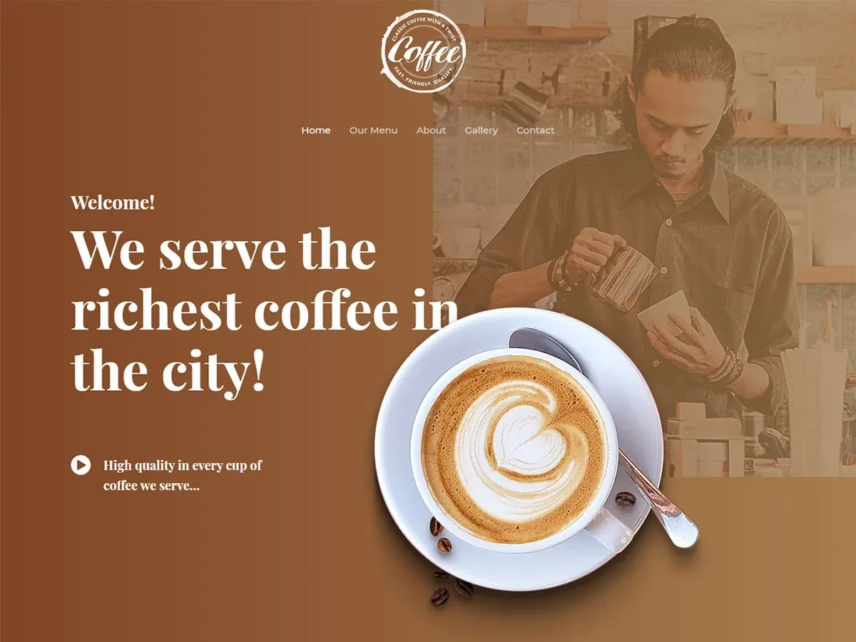 Vista previa del diseño Coffee Shop