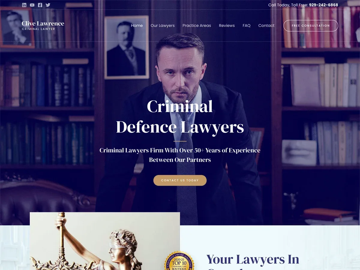 Vista previa del diseño Criminal Lawyer