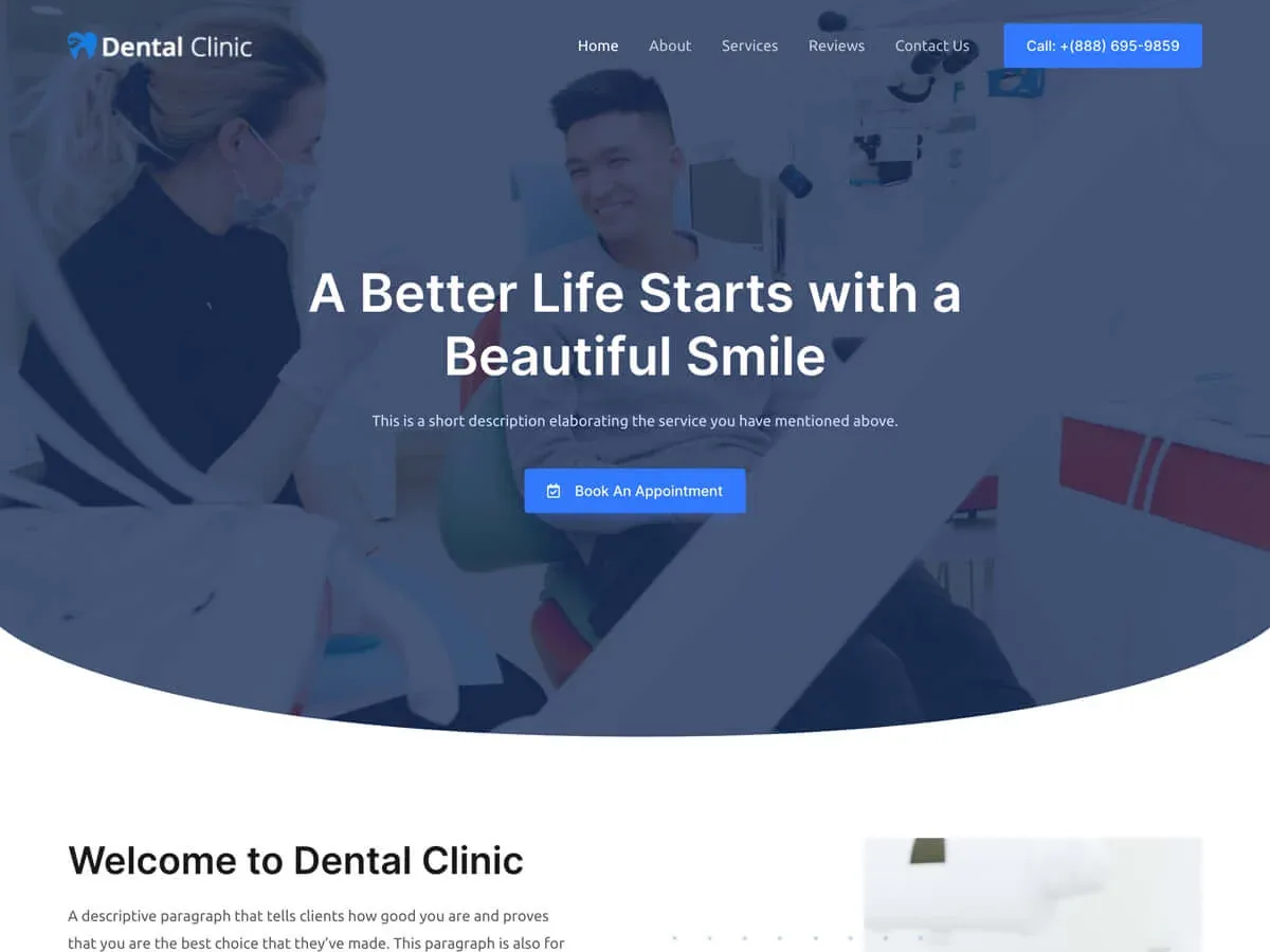 Vista previa del diseño Dental Clinic