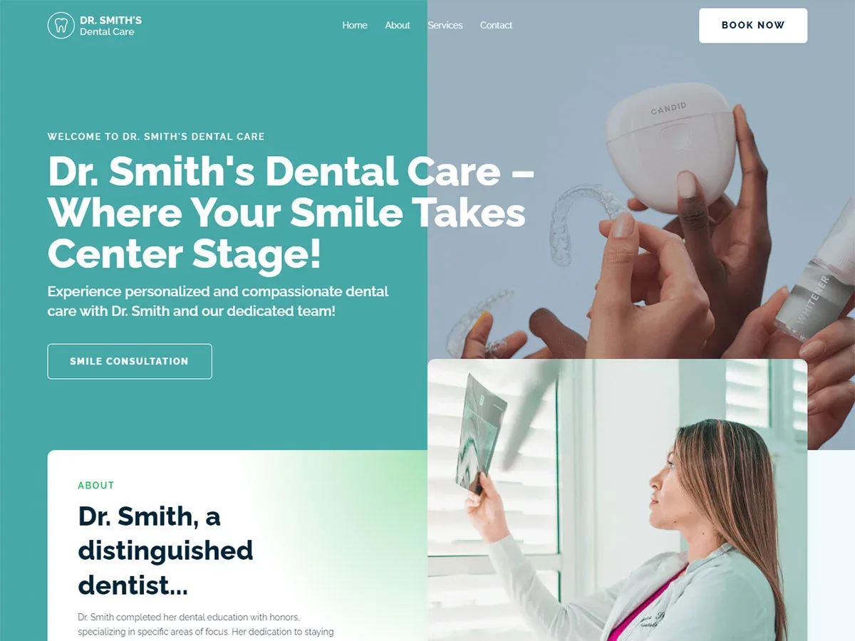 Vista previa del diseño Dental Care