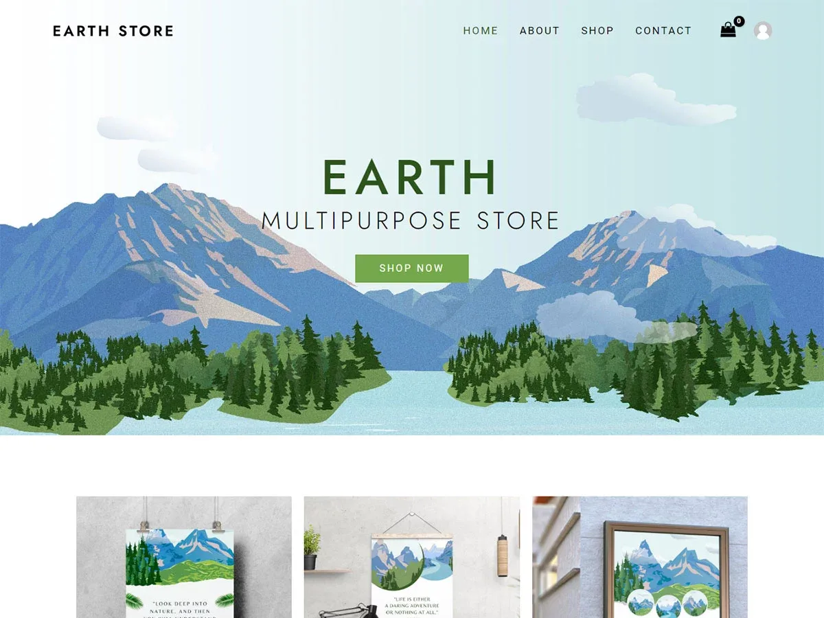 Vista previa del diseño Planet Earth Store