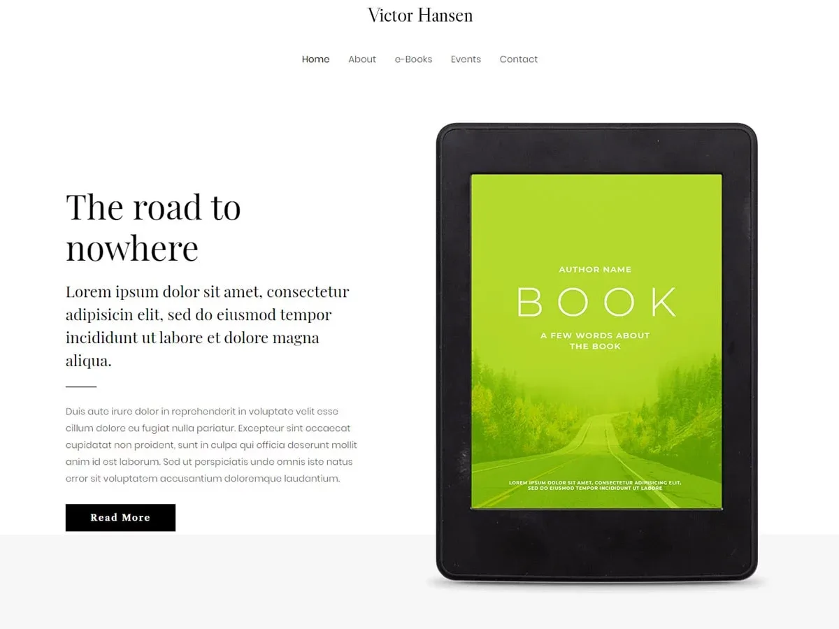 Vista previa del diseño e-Book Author