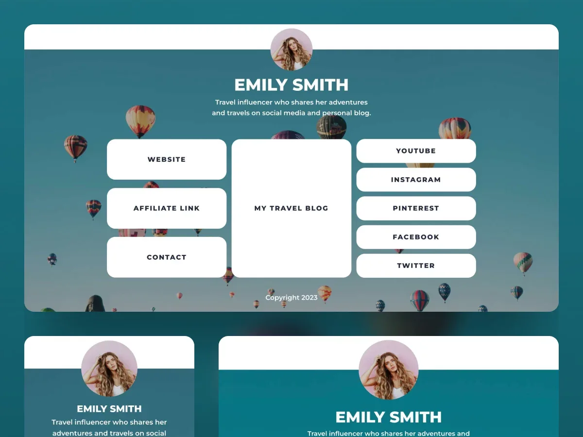 Vista previa del diseño Emily Smith – Traveller