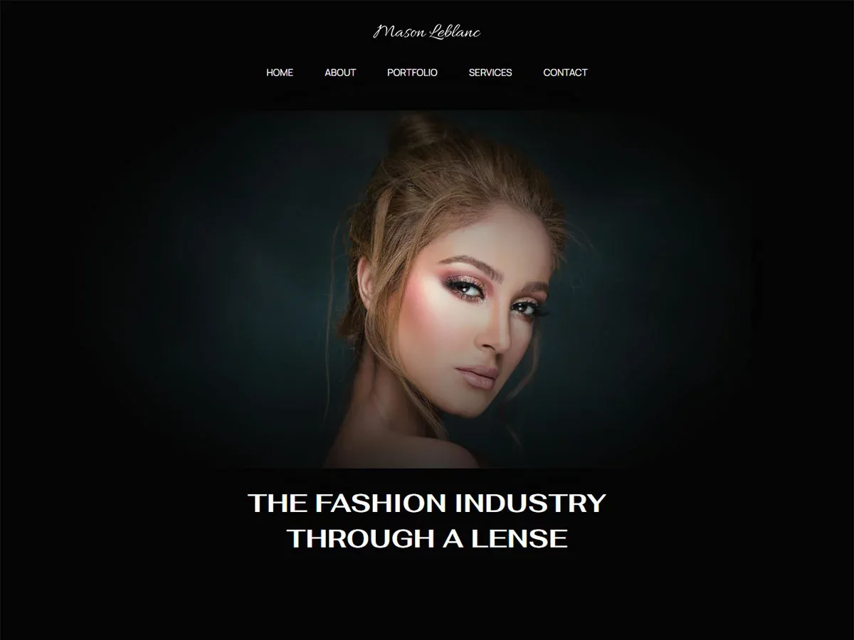 Vista previa del diseño Fashion Photography Portfolio