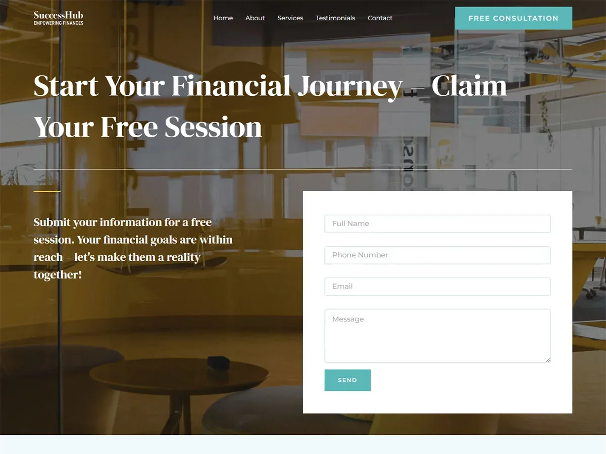 Vista previa del diseño Financial Advisor