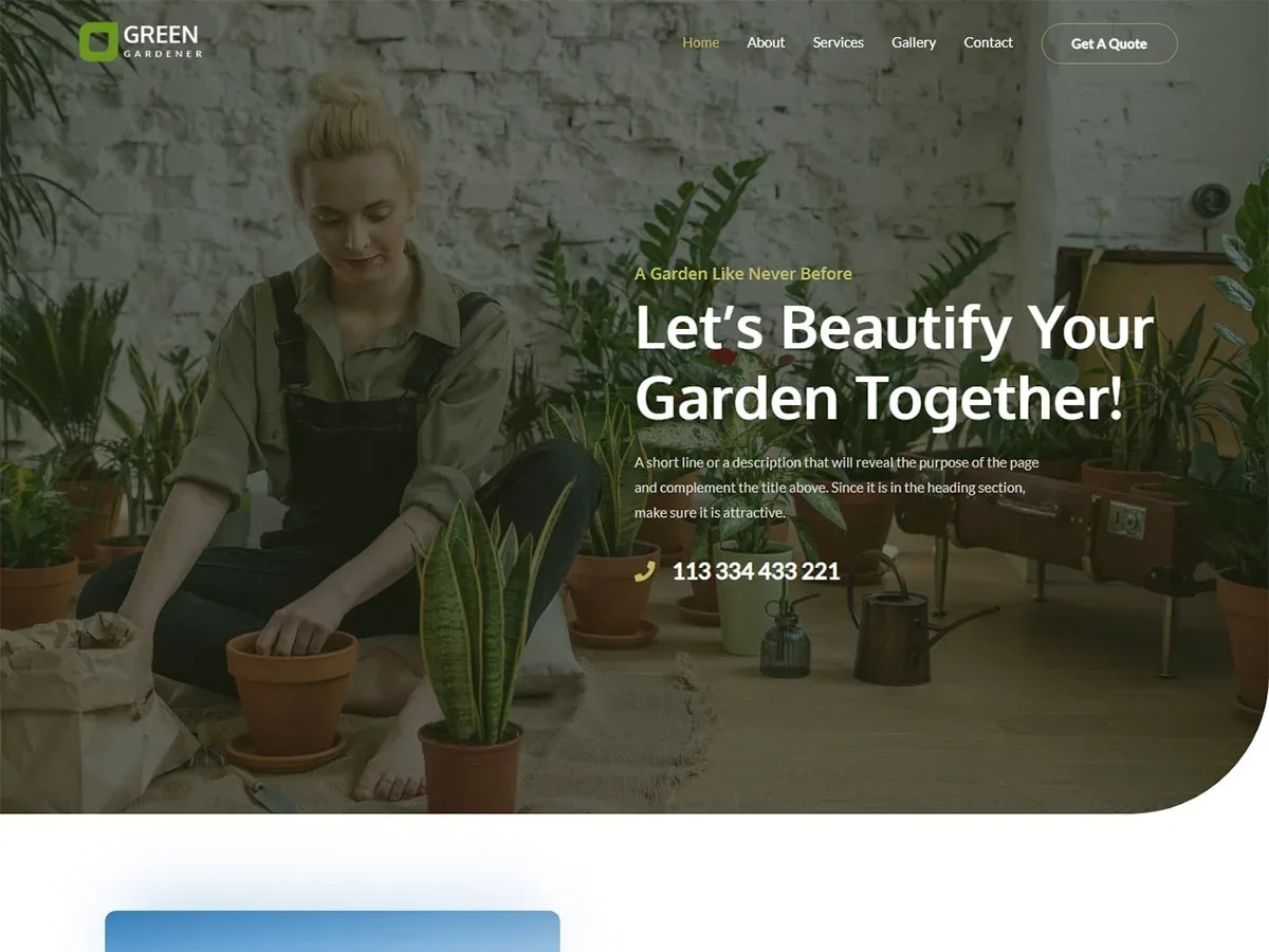 Vista previa del diseño Gardening & Landscaping