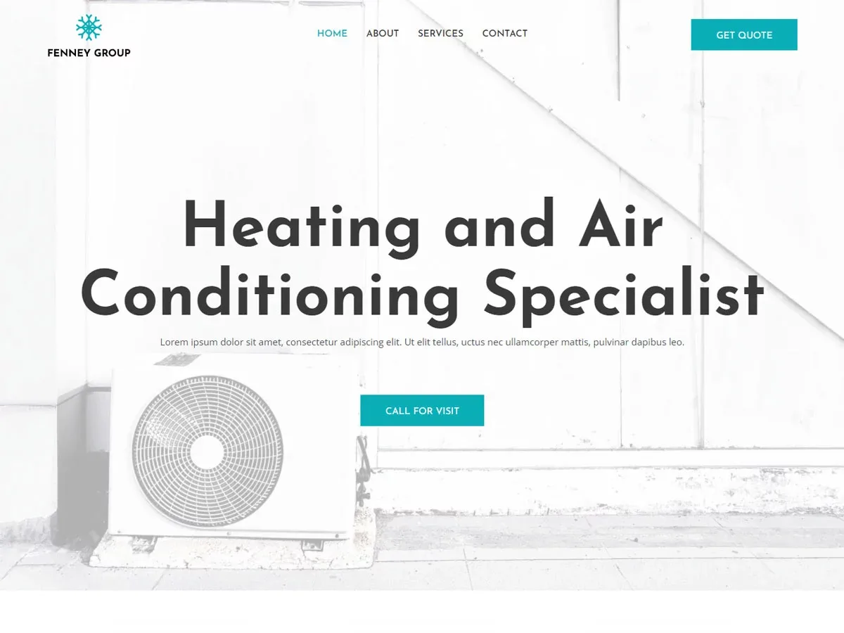 Vista previa del diseño Heating And A/C Technician