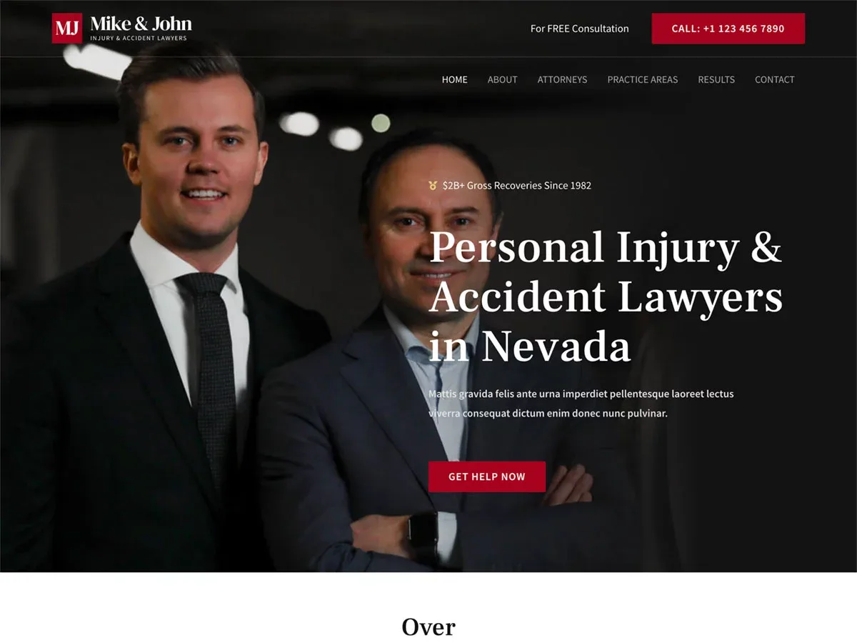 Vista previa del diseño Injury and Accident Lawyer