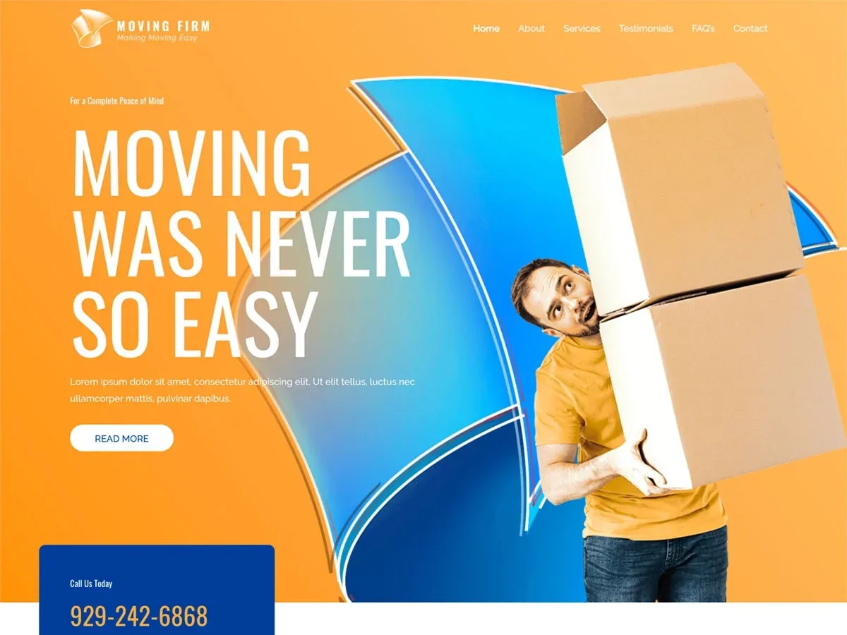 Vista previa del diseño Moving Services