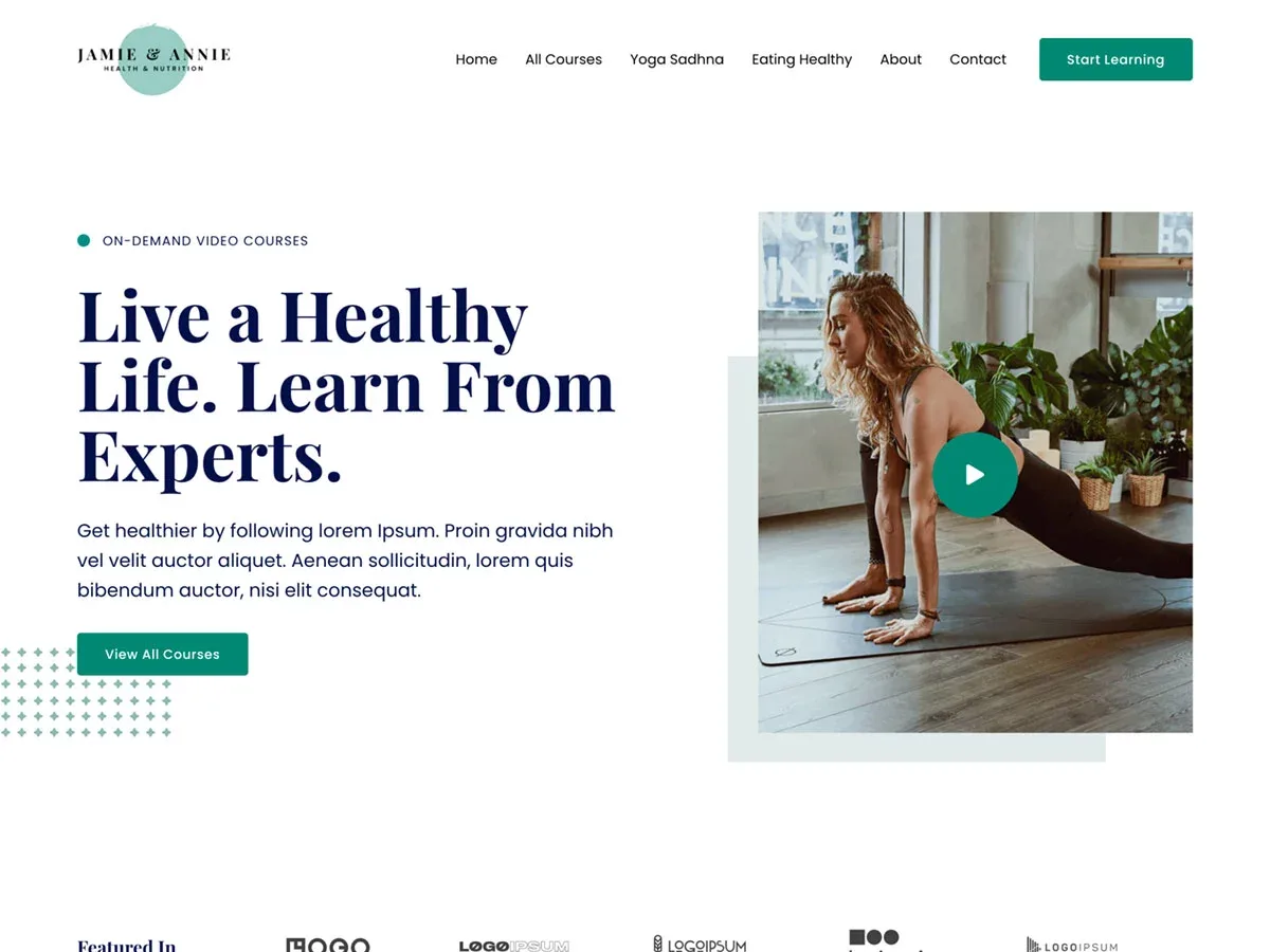 Vista previa del diseño Online Health Coach