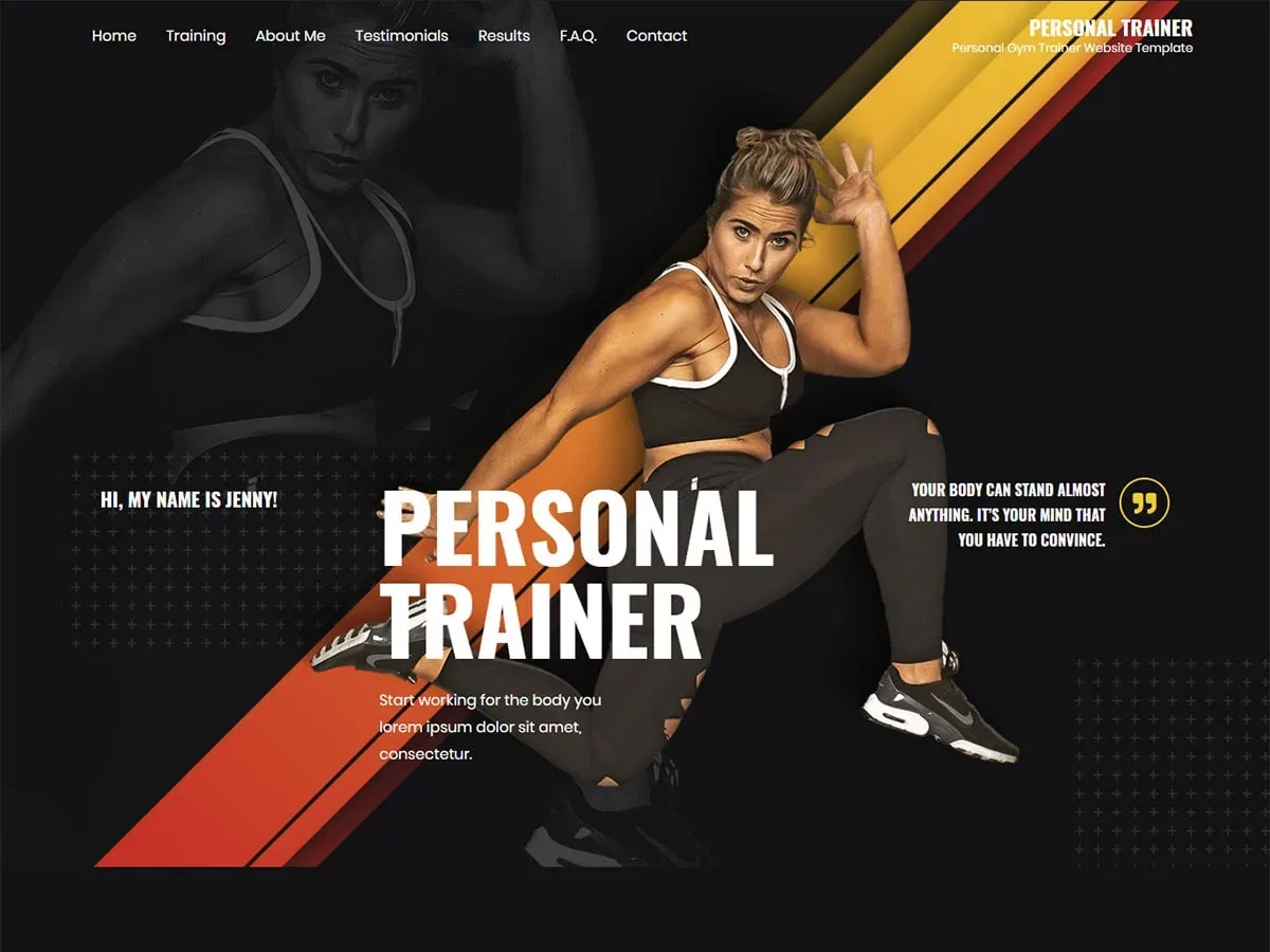 Vista previa del diseño Personal Trainer