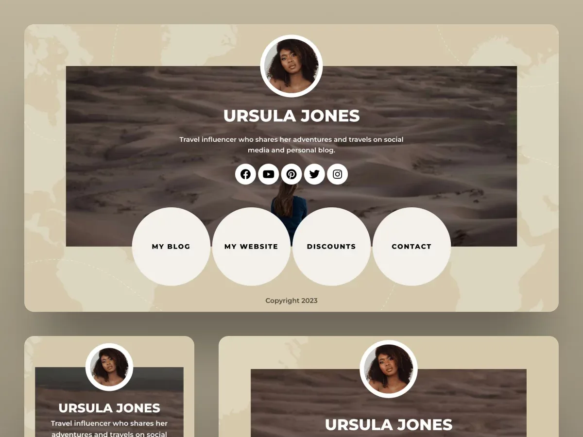 Vista previa del diseño Ursula Jones – Traveller