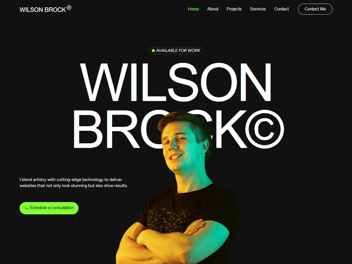Vista previa del diseño Web Designer Portfolio