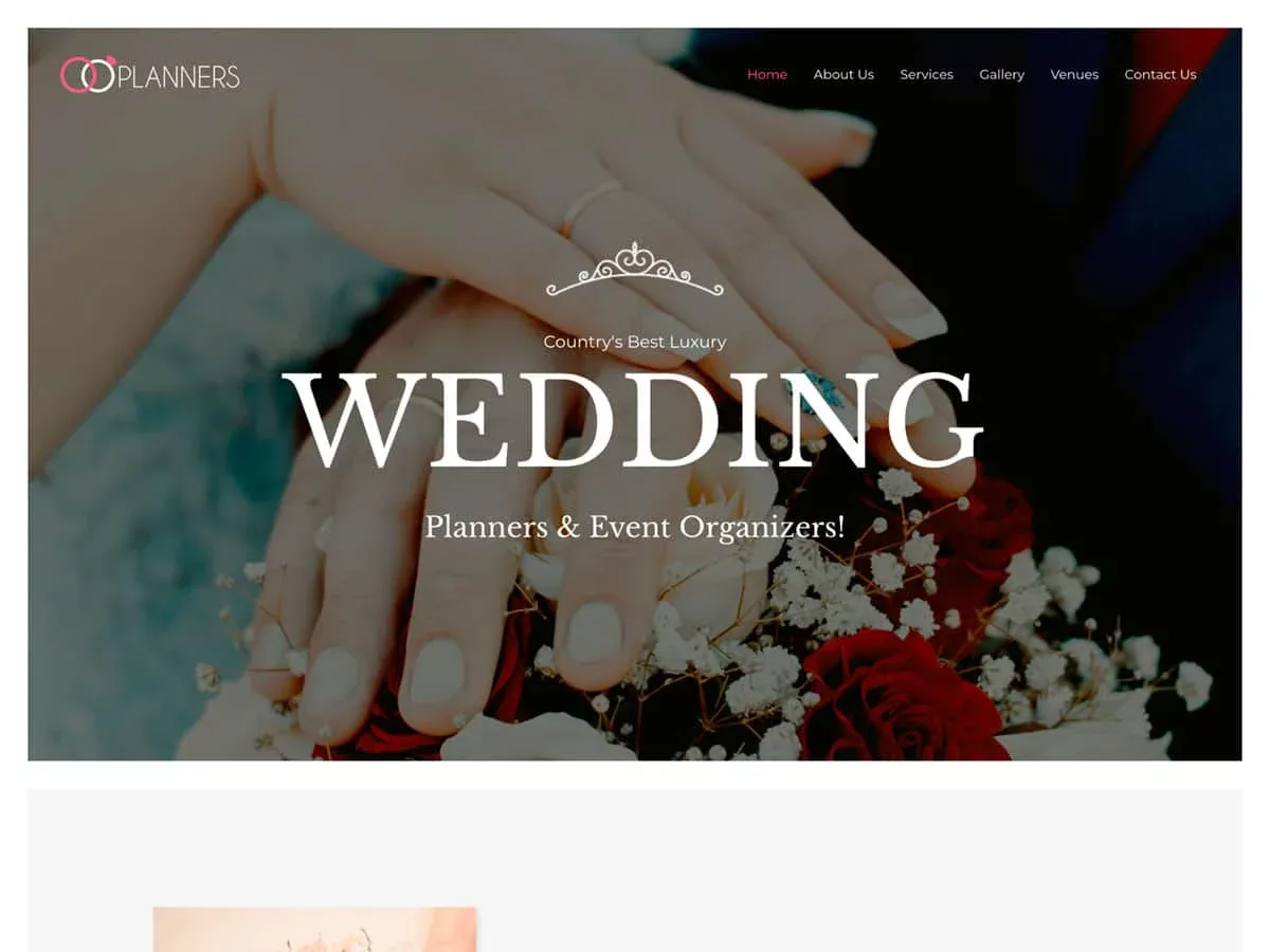 Vista previa del diseño Wedding Planner