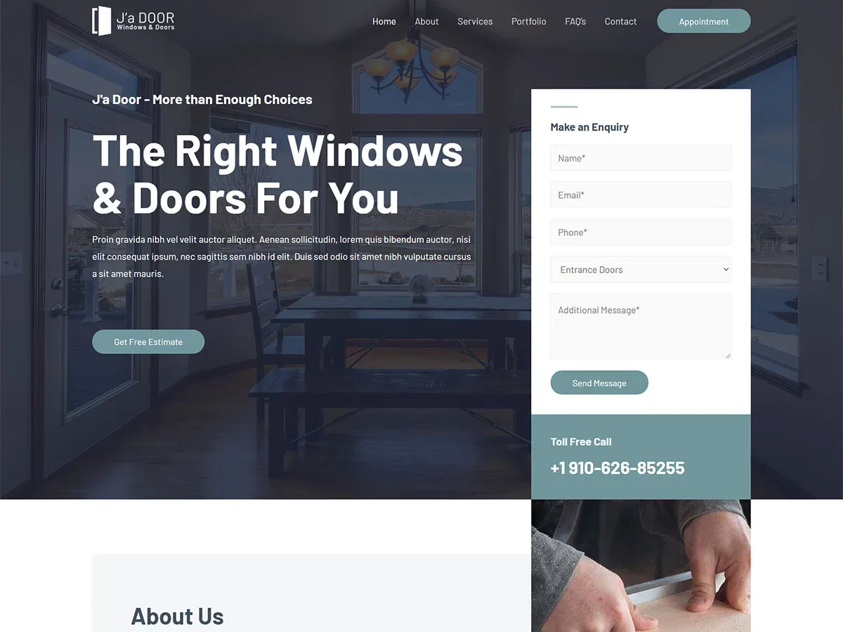 Vista previa del diseño Windows & Doors Services
