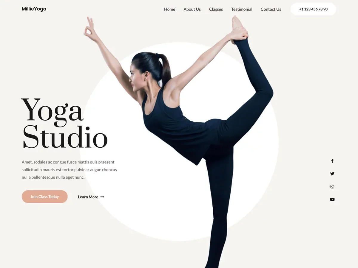 Vista previa del diseño Yoga Studio